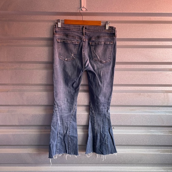 Citizens of humanity cropped raw hem flare jeans - Picture 4 of 7